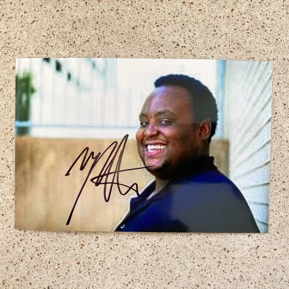 Major Attaway Signed 4”X6” Photo Color The Genie Aladdin The Broadway Production